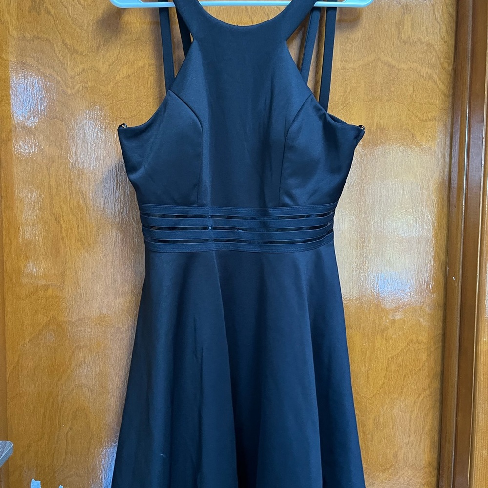 City Studio Black Backless Dress